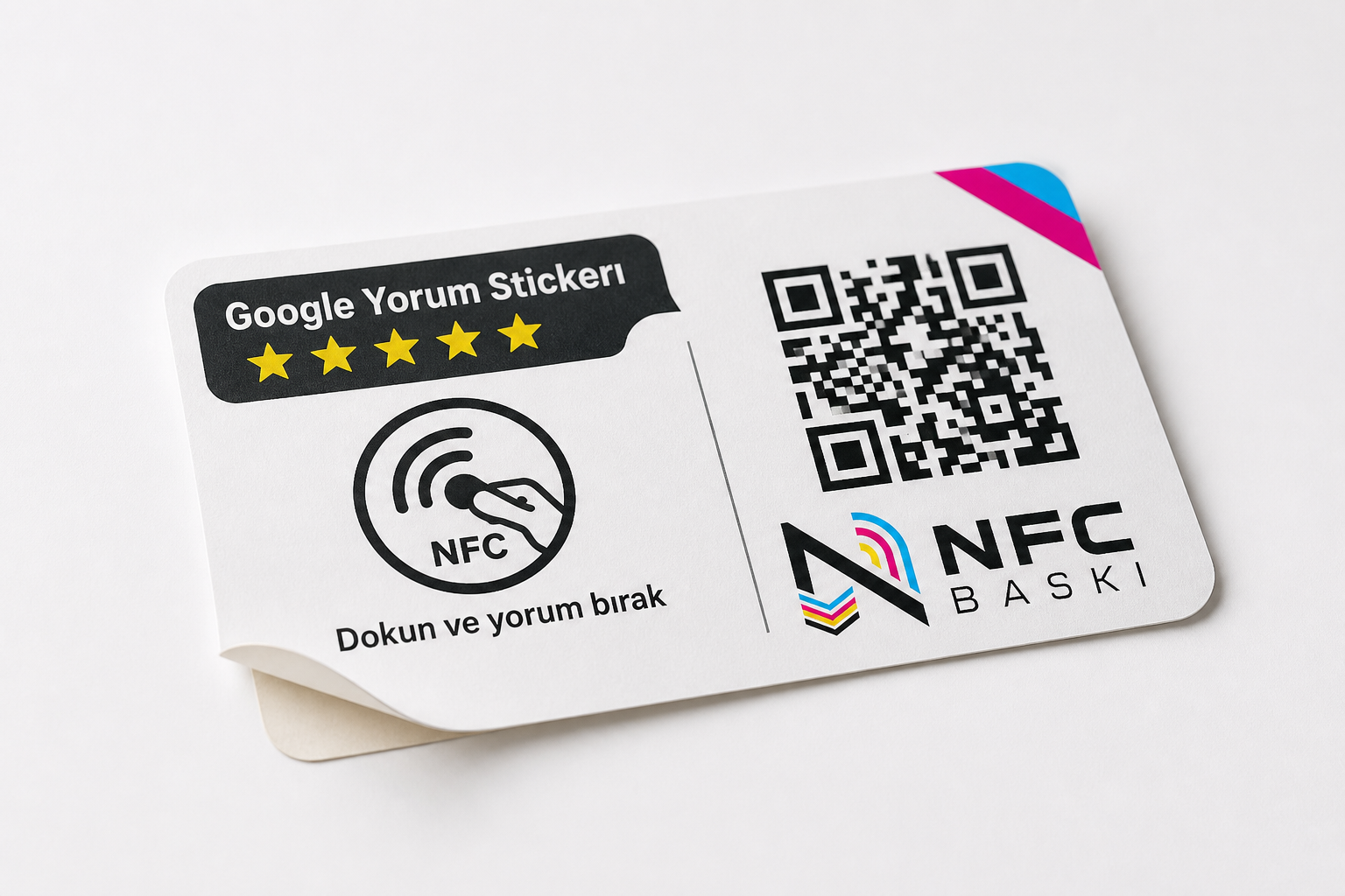 NFC Google Yorum Stickerı