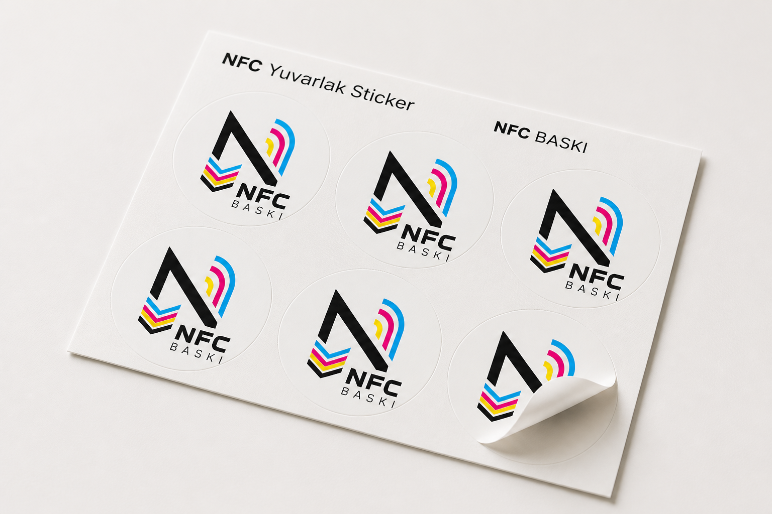 NFC Yuvarlak Sticker